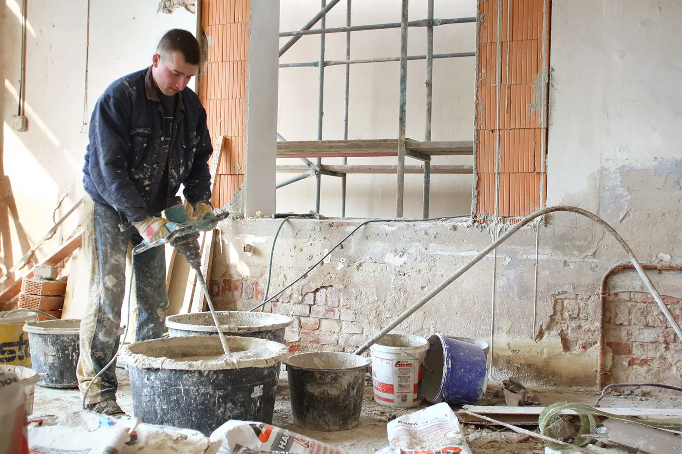 Ladenausbau in Arbeit