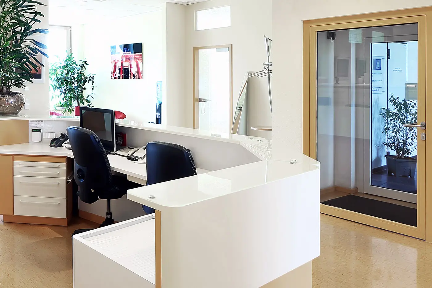 Empfangsbereich eines Büros