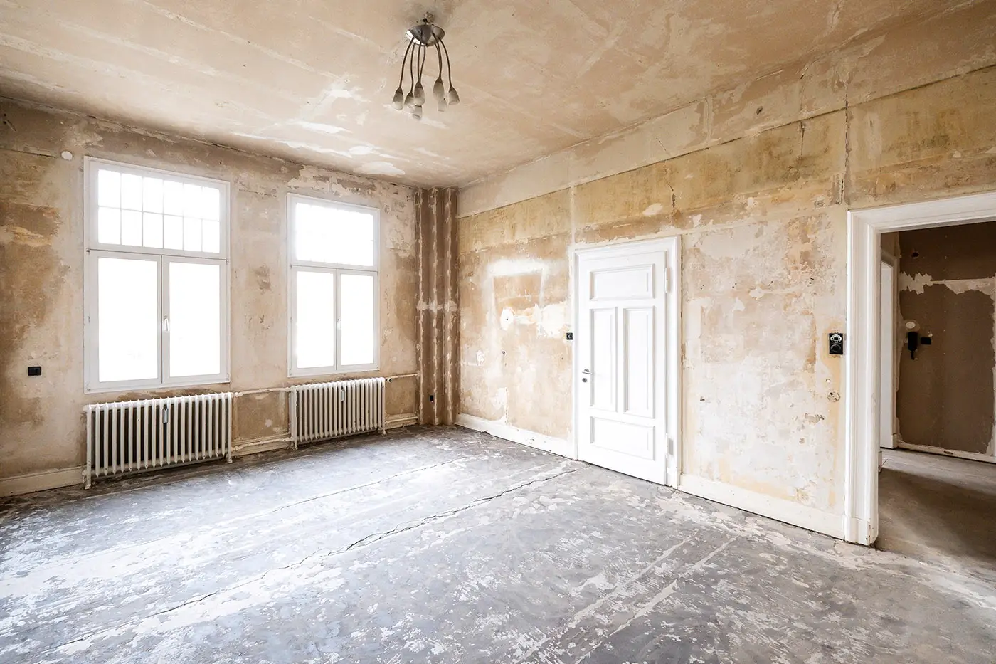 Altbauwohnung vor der Sanierung