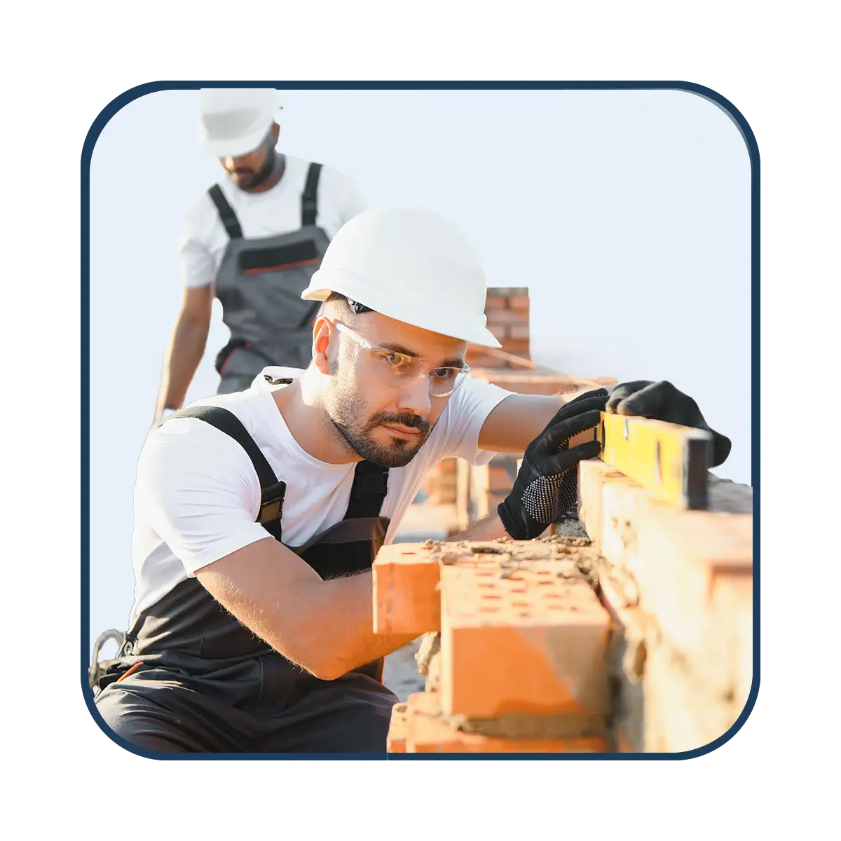 Inbauwerk Berlin Maurer bei der Arbeit